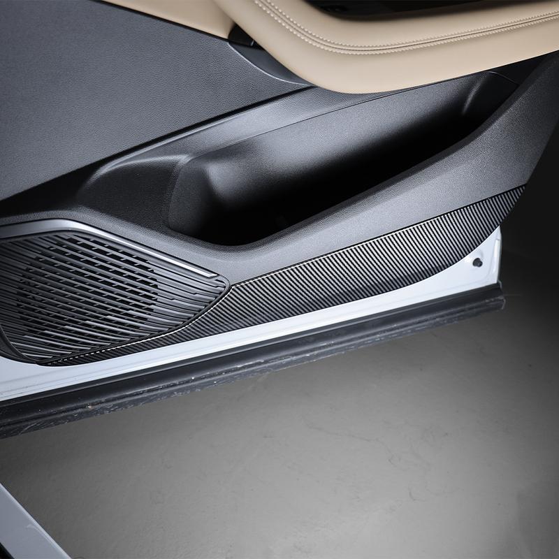 For Renault Filante 2026 2027 Car Tuning 4PCS Carbon Fiber Car Door Anti Kick Cover Trim Interior Accessories