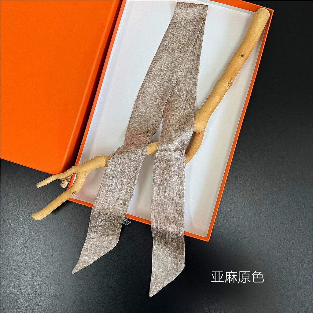 Women Ladies Headband Scarf Hair Bags Handle Decoration Tie Multifunction Narrow Line Ribbon Scarf