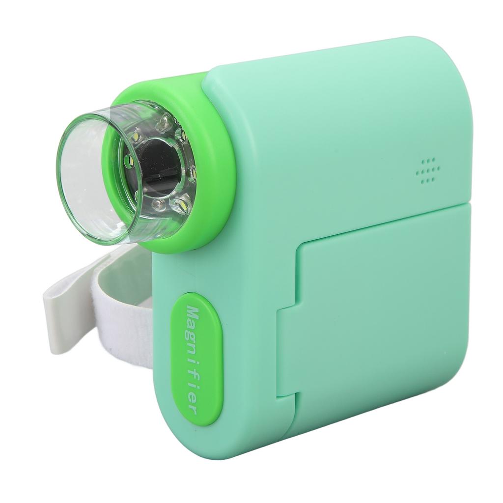 Kids Microscope Camera 2in Screen 1000X Magnification Adjustable LED 1080P Photo Video Handheld