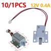 10/1 шт. Электронный замок-защелка для дверных ворот 12 В 0,4 А, сборка соленоида, универсальный ящик, антивибрационный электрический соленоидный замок