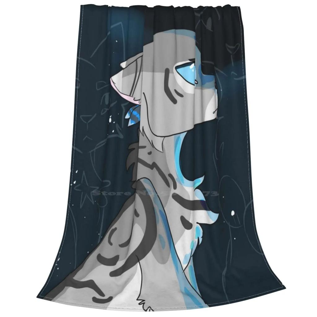 Мягкое теплое одеяло Jayfeather с котами-воинами Moonpool Spirits Blind Jayfeather