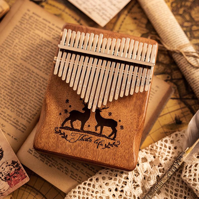 Деревянная калимба 17 клавиш музыкальная клавиатура для посвященных 21 клавиша калимба звуковая терапия портативные профессиональные инструменты пальчиковое пианино детский подарок