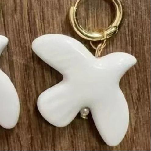 Керамические бусины в форме птицы 'Голубь мира' для DIY ожерелий, сережек, аксессуаров для бижутерии, подвески, россыпные бусины для рукоделия