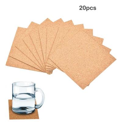 Пробковые подставки Самоклеящиеся Квадратные Пробковые Маты Подложка