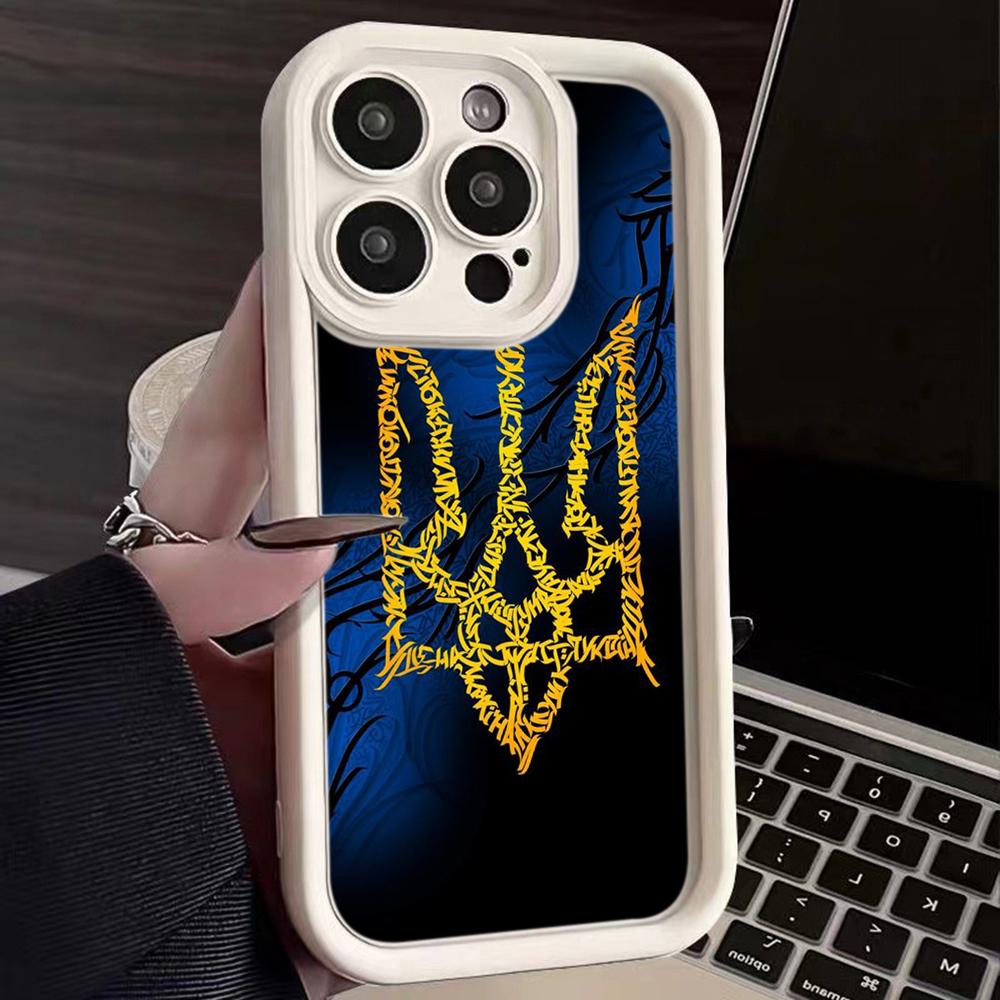 LZ26 National Emblem Flag Art Silicone Phone Case for iPhone 11 13 14 15 16 Pro Max 7 8 16 Plus 12 Mini XS Max XR Shockproof Back Cover