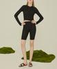 Kkuape Knit Biker Pants_Black