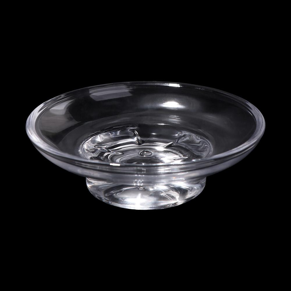 Round Glass Transparent Glass Soap Box Keep Soap Bars Dry Soap Holder  Household
