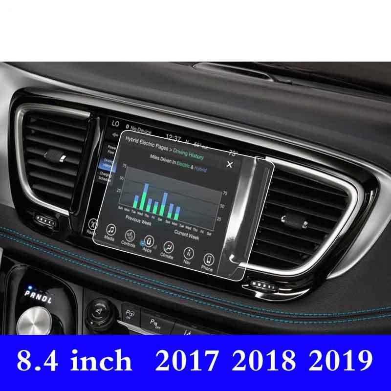 For Chrysler Pacifica/Chrysler Pacifica Hybrid L LX TOURING PLUS L 2017- 8.4 Inch GPS Screen Tempered Glass Protector Film