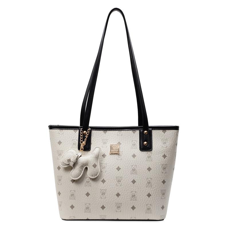 Женская сумка-тоут большой вместимости 2025 новая летняя универсальная сумка через плечо повседневная модная сумка для занятий для студентки колледжа