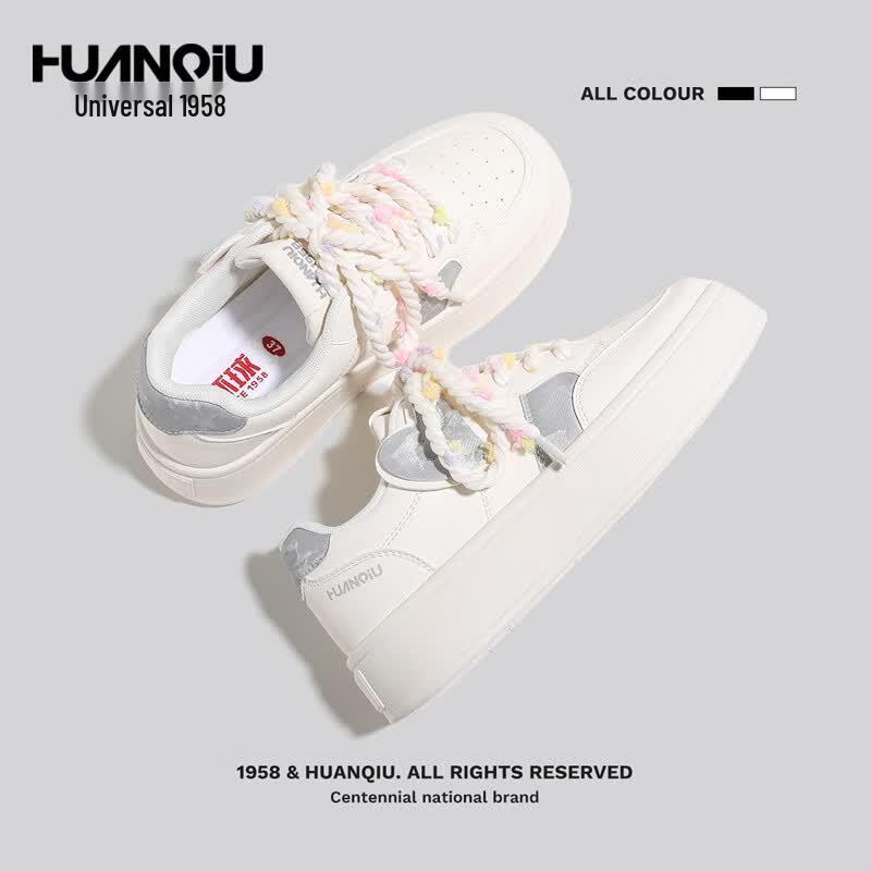 Huanqiu Women's Platform Casual Sneakers