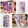 Милый силиконовый чехол для Samsung A03 A13 A12 A22 A32 A34 A35 A51 A52 A53 A54 S21 S22 S23 S24 S25 Plus Funda Принцесса Девушка Обложка Мягкий ТПУ Бампер для телефона