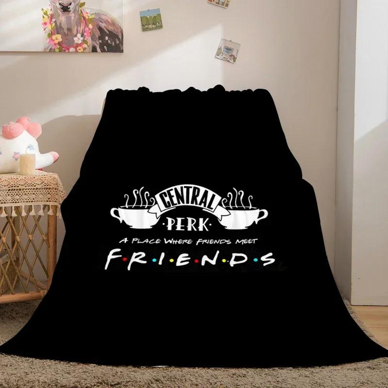 Цифровая печать Теплые зимние одеяла King Size Друзья Микрофибра Постельное белье Постельное Флис Кемпинг Пушистые Мягкие одеяла Декоративные Диван