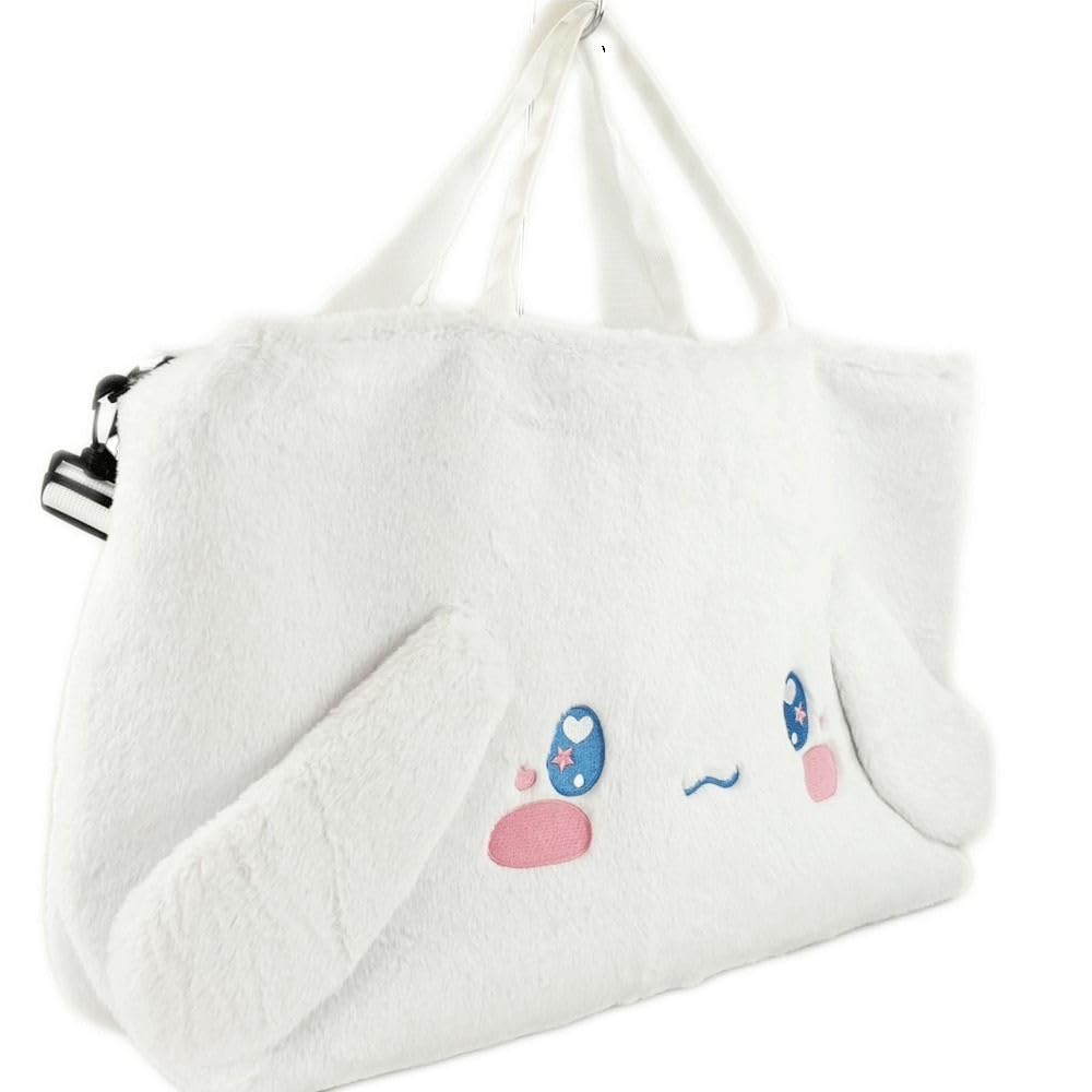 Yasuda Tsusho Die Cut Fur Boston Bag Cinnamoroll Height X Top Width 69 X Bottom Width 54 X Bottom Gusset 13 X Handle Circumference 46 X Handle Height