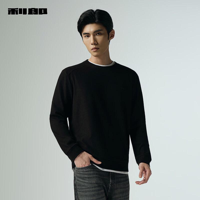 Lilanz Men's Round Neck Fleece Sweatshirt