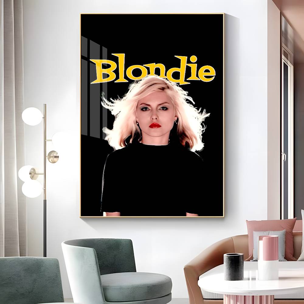 1 шт. Панк-рок группа B-Blondie Плакат Наклейка Печать Водонепроницаемое Настенное Искусство Для Гостиной Спальни Домашний Декор