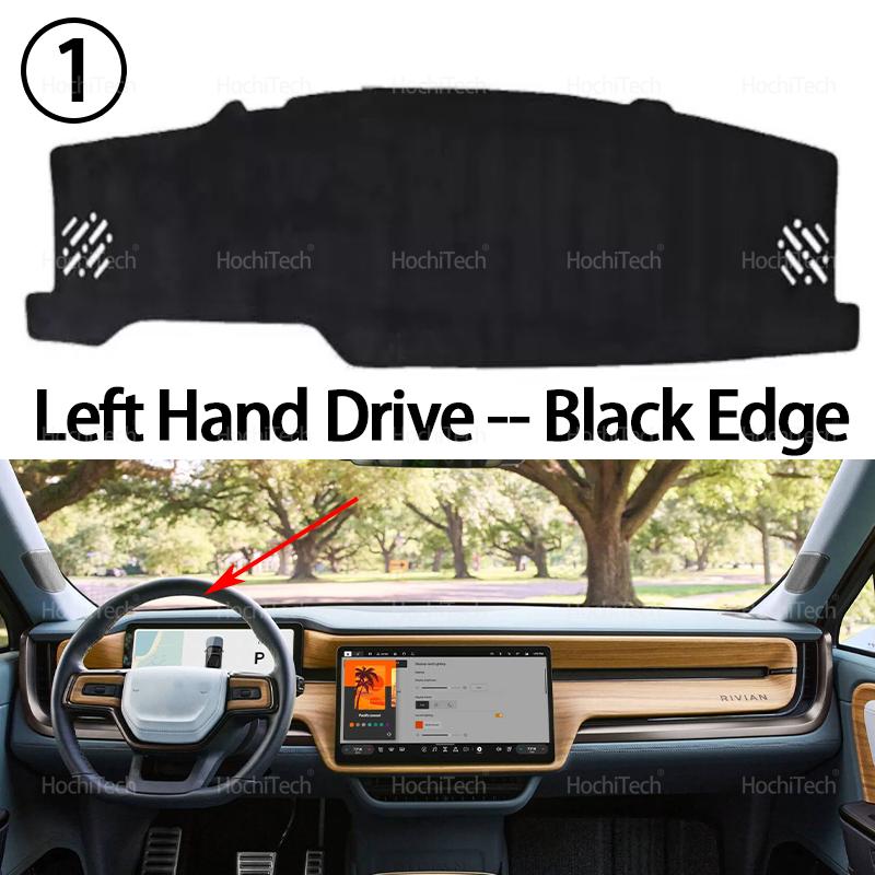zkfan8 Dashboard Sun Shade Cover Mat Pad Anti-UV Non-Slip Carpet for Rivian R1T R1S 2021 2022 2023 2024 2025 Car Mat Accessories