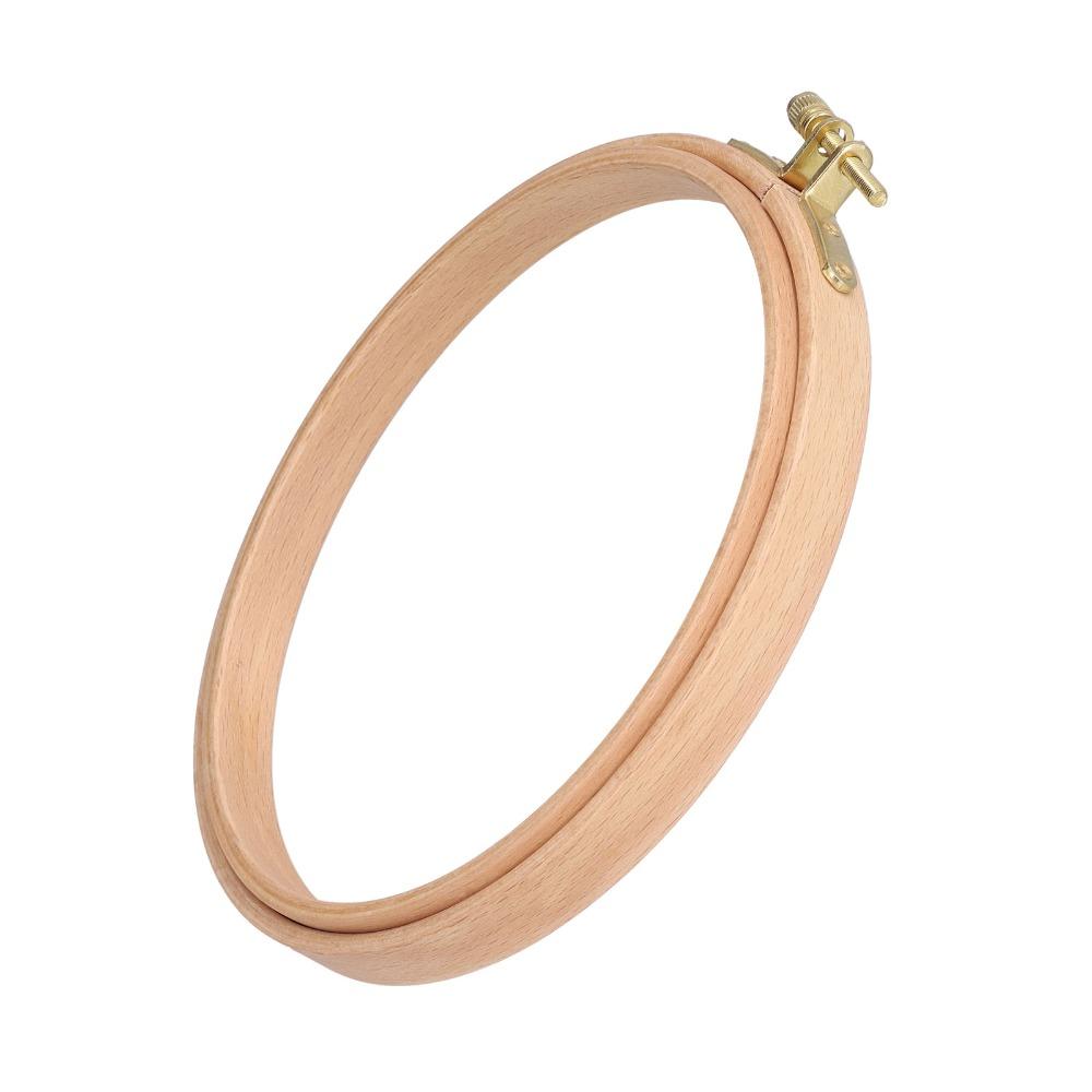 2pcs Beech Wood Cross Stitch Hoop 6 Inch Embroidery Frame Wooden Embroidery Hoop For Art Craft