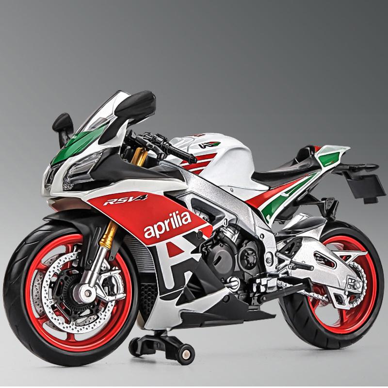 1/12 сплава, литья под давлением Aprilia RSV4 RR1000, модель игрушечного автомобиля для мотоцикла, автобайк, амортизатор, внедорожный автоцикл, игрушки, подарочная коллекция