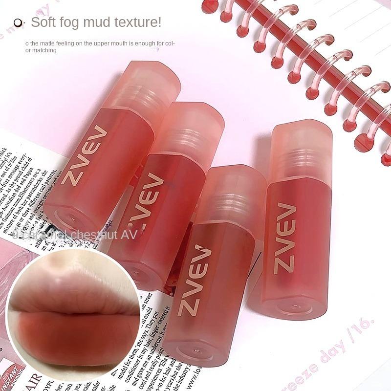 Velvet Lip Glaze Matte Mist Face Lip Mud Waterproof Lipstick Non-stick Cup Moisturizing and Hydrating Natural Whitening Lip Balm Lasting Set Makeup