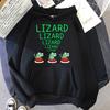 Lizard Meme Hoodie Retro Cute Women/men Hoodies Autumn Winter Clothes for Lover Christmas Gift 2025 Aesthetic Sweatshirt Vintage