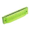 PATIKIL Clear Variety Translucent Harmonica 10 Holes Green ABS Harp Mouth With PVC Box Beginners To Musical Instruments Education Adult Professional
