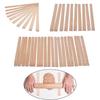 Wooden Rolling Pin Guides Cooking Pies Pottery Clay Measuring Strips