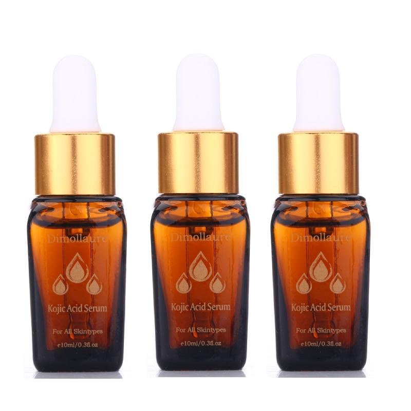 1pc/3pc/5pc Kojic Acid Face Serum Whitening Reduce Freckle Pigment Melanin Skin Streaming Essence 10ml