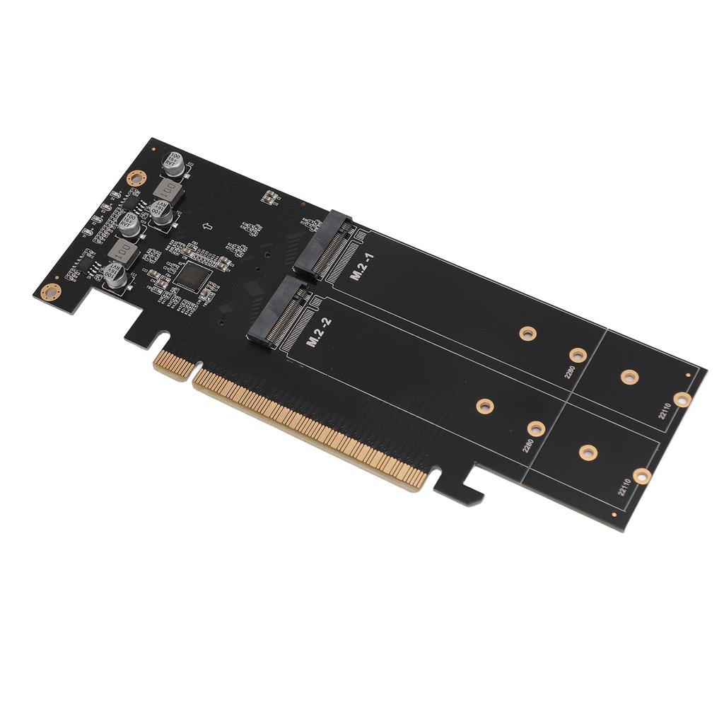 Quad M.2 NVMe To PCIe 4.0 X16 Adapter 4 Port High Speed 4x32Gbps M Key SSD Soft RAID Card PCIE 4.0