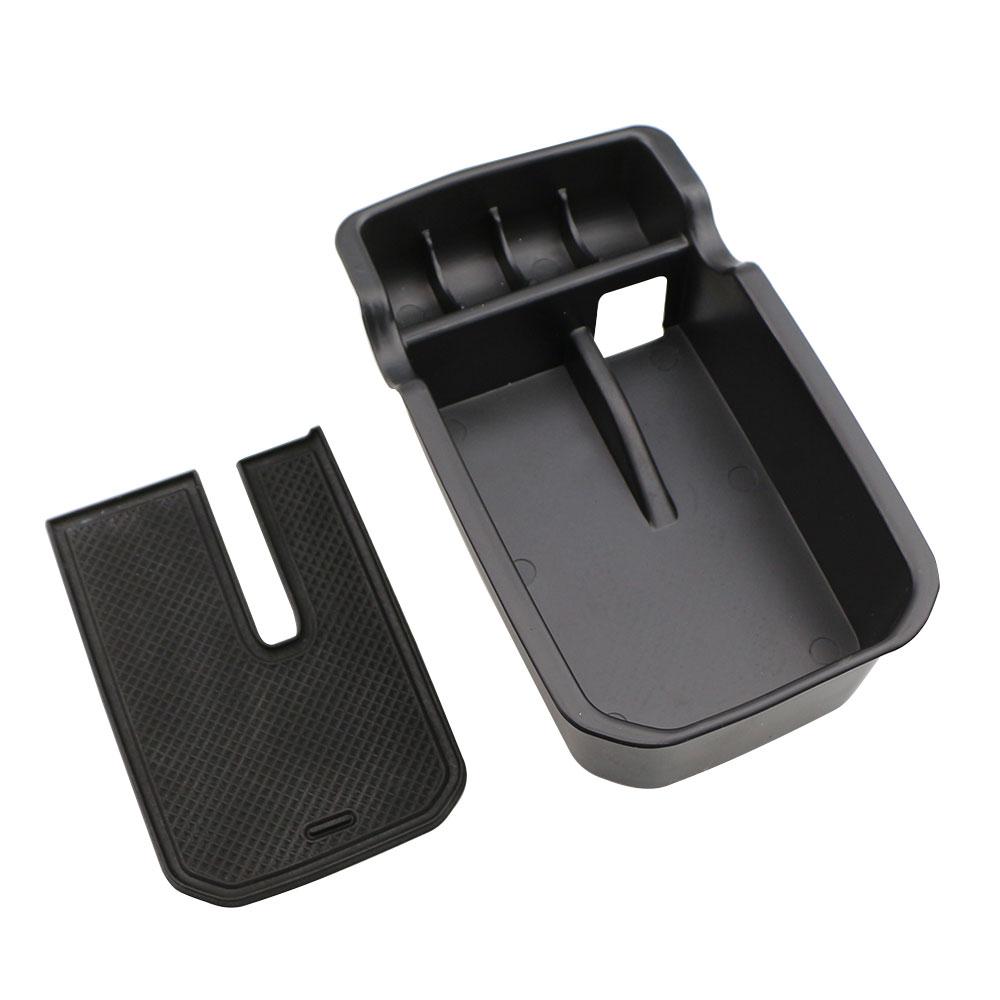 Armrest Storage Box Holder Container for Jeep Compass 2017-2019 Black Car Parts Interior Accessories