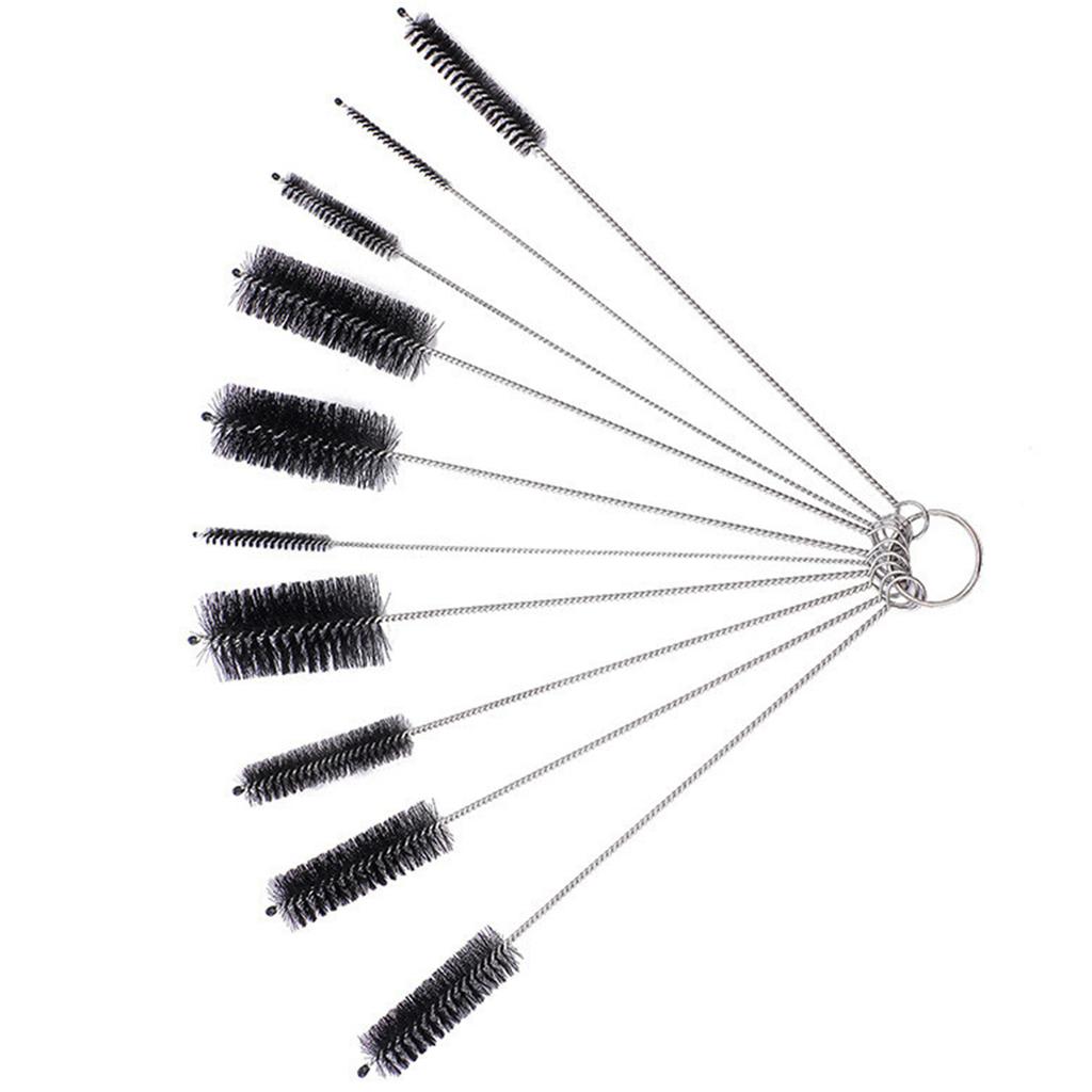10Pcs Nylon Straw Brush Set For Baby Bottle Test Tube Cleaning
