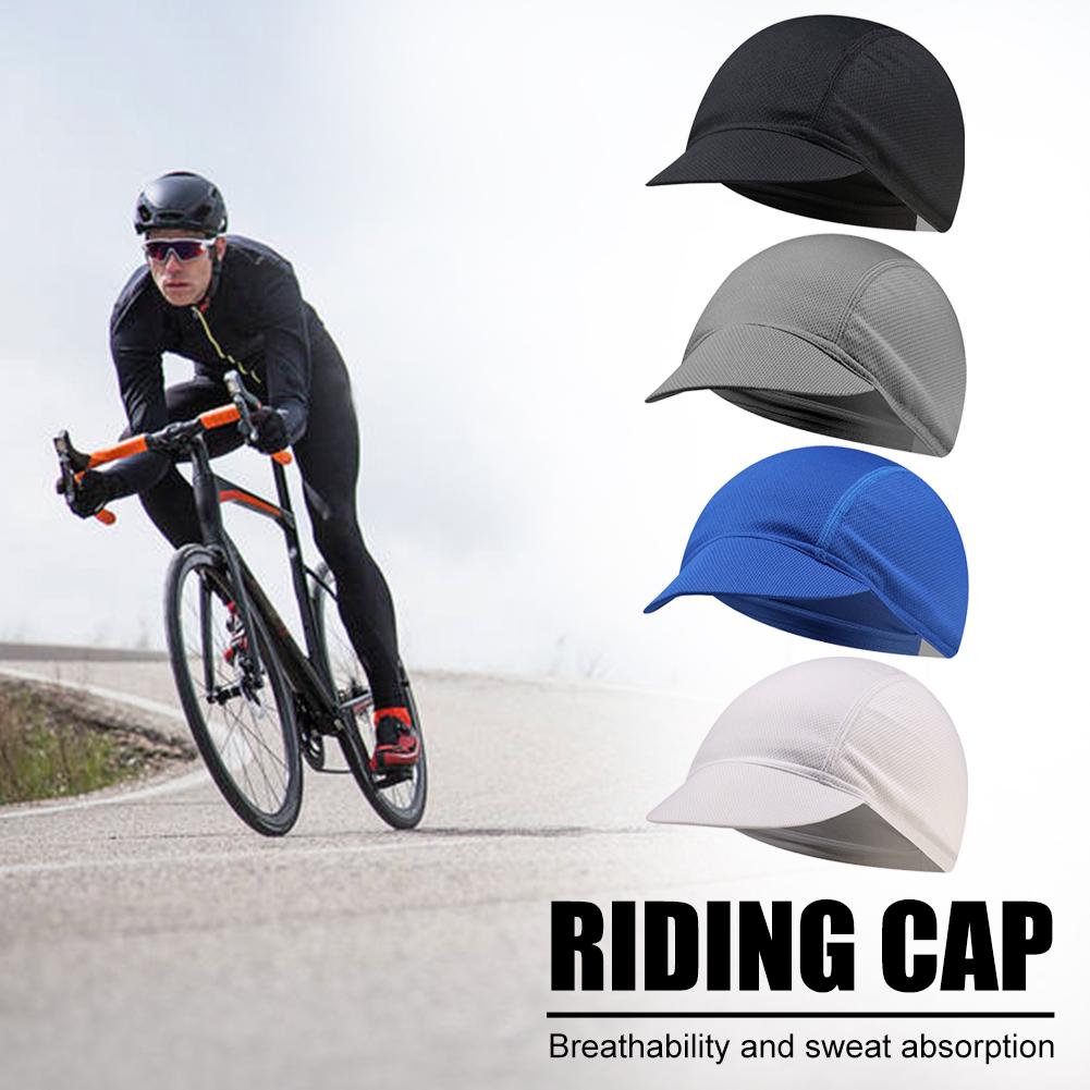 Solid Color Portable Dustproof Cycling Hat Mesh Fabrics Bicycle Riding Cap Summer Elastic