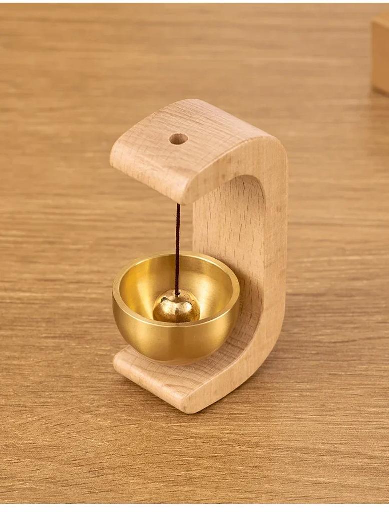 Wooden Wind Chimes Wireless Doorbell Entrance Door Bell Decorative Wind Bell for Home Opening Hanging Decorations