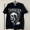 Винтажная футболка панк-группы The Exploited Размер L винтаж Стираная с принтом Стильная Повседневная Эластичная Универсальная Немного унисекс