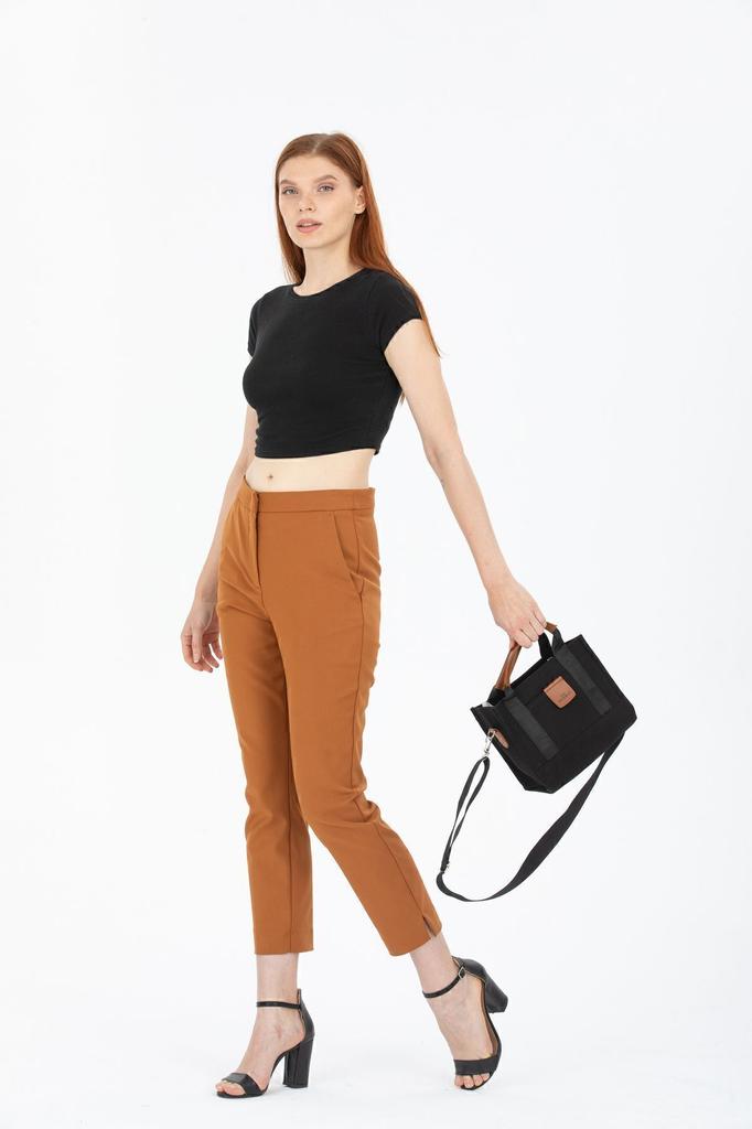 Women's Stylish and Useful Shoulder Bag Women's Cream Canvas Crossbody Mini Tote Bag Hand Shoulder Bag