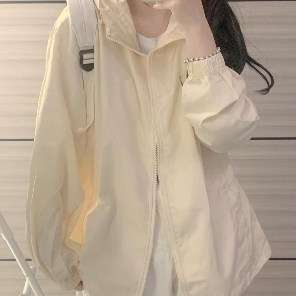 WTEMPO Women Sun-Protective Outdoor Sports Coats Sunscreen Hat Ice Silk Sun Protection Clothing Anti UV Windbreaker