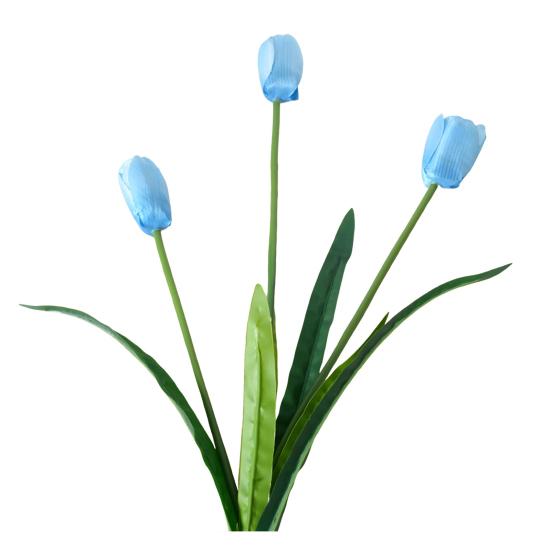 Искусственные Цветы 3-главный Шелковый Букет Тюльпанов с Гибким Железным Стеблем Искусственная Цветочная Композиция Свадебные Украшения Реквизит для Фотосъемки