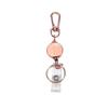 Metal Retractable Badge Reel ID Badge Holder with Cord Portable Carabiner Key Chain Office Supplies