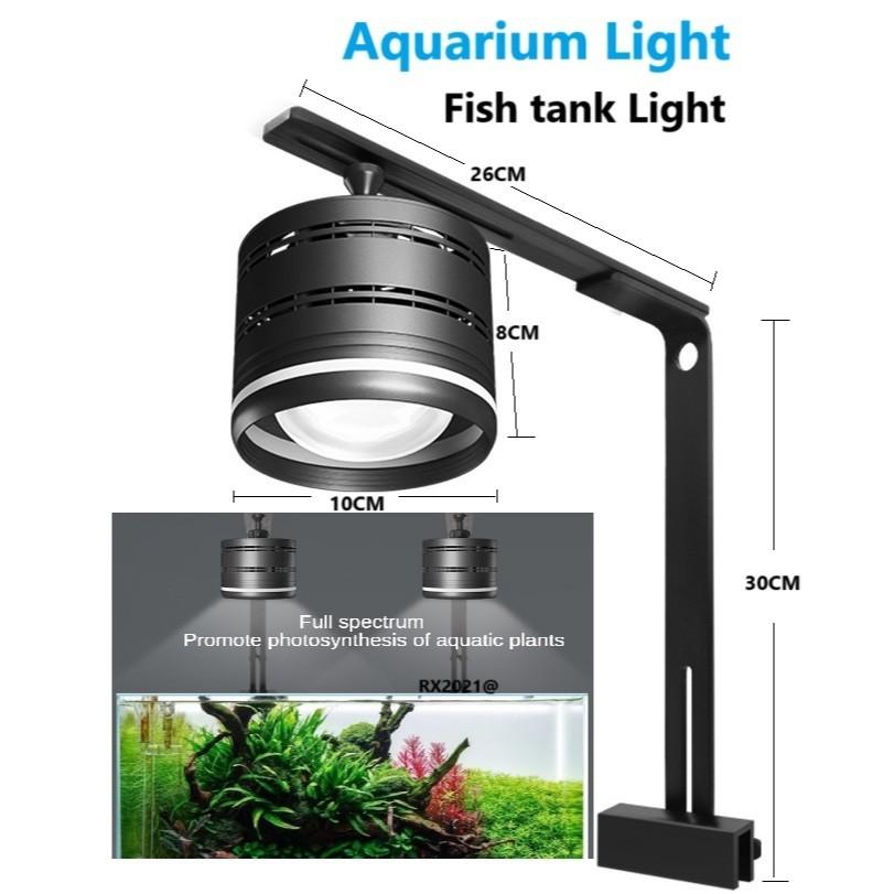 30W/50W Aquarium LED Lamp Fish Tank Aquatic Plant Light Brightening Promote Growth Full Spectrum WRGB Output Moss Downlight