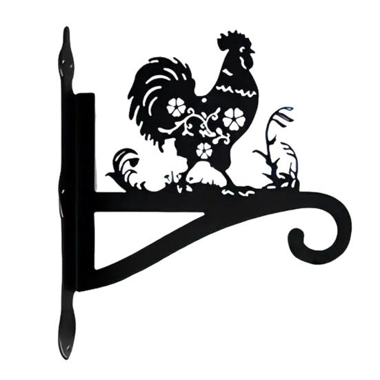 Металлический настенный крючок с покрытием, вешалка для растений, настенный крючок в виде силуэта животного, антикоррозийный кронштейн для подвешивания растений в помещении и на открытом воздухе, кормушки для птиц, фонари