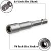 Magnetic Impact Socket Length 65MM Impact Drivers Socket Durable Nut Screwdriver  Power Tools