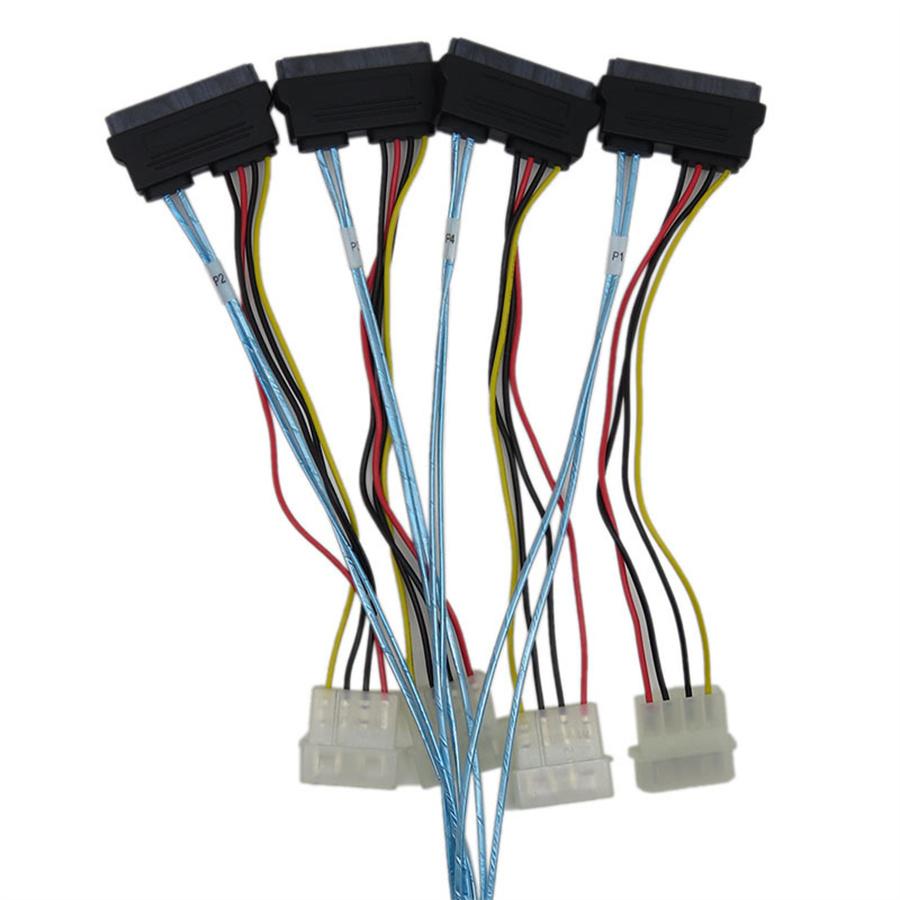 Кабель для жесткого диска 12 Гбит/с Mini SAS SFF-8644 к SFF-8482 Аксессуары для серверного компьютера