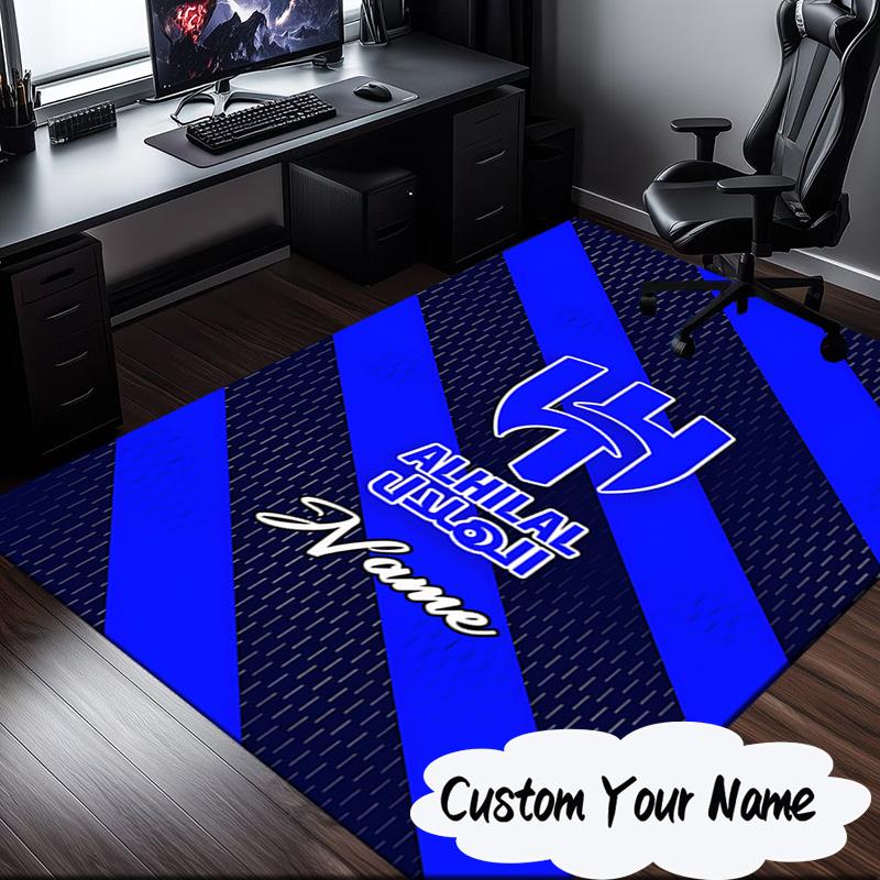 Custom Name Al FC Crest Carpet, Chair Rug,Area Rug for Office Bedroom living rooms bedroom, Doormat decor Christmas fan gifts