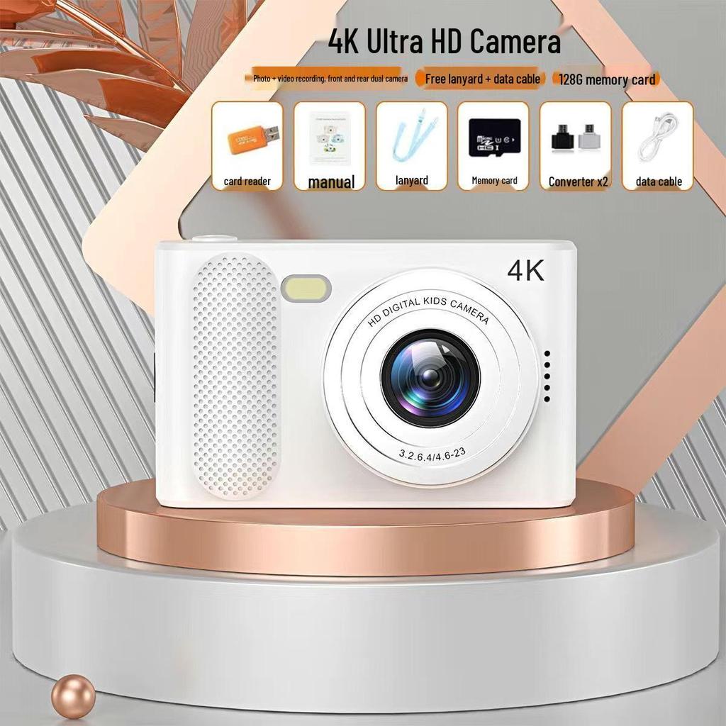 100MP Dual CCD Retro Student Card Camera - Uploadable & Portable
