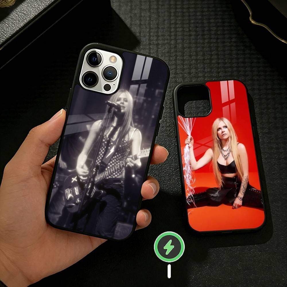 Star Singer Avril Lavigne Phone Case For iPhone 17,16,15,14,13,12,Plus,Pro,Max For Magnetic Wireless Charge