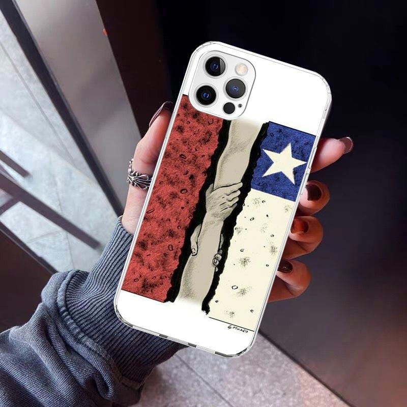 Chile Flag Phone Case For iPhone 17 Air 16 15 Pro Max 14 Plus 13 Mini 12 11 Cover 7 8 SE Silicone Shell Print Fundas 17 Air 16 1