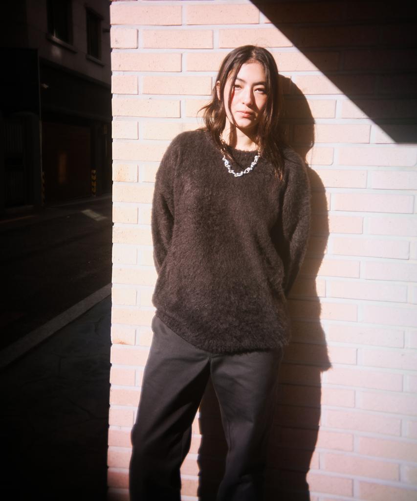 TOWTOW ARCHIVE Cozy Fuzzy Sweater Black
