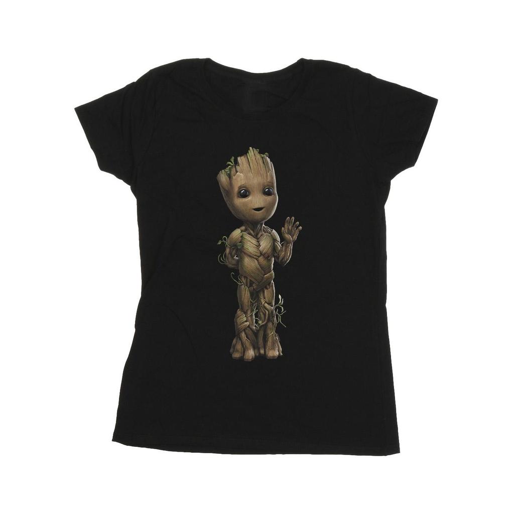 Marvel Womens/Ladies I Am Groot Wave Pose Cotton T-Shirt