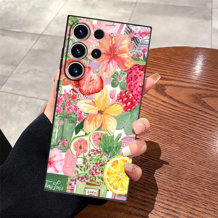Чехол для телефона Funda для Samsung Galaxy S26 Ultra S21 FE S25 Plus S10 S9 S23 Note 20 8 9 10 S20 Ultra S24 Креативный узор Искусство