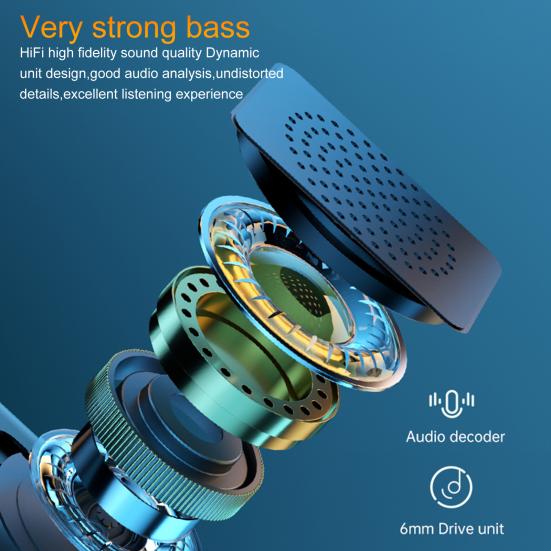 Легкие наушники M6, аккумулятор большой емкости, простая подвижная катушка