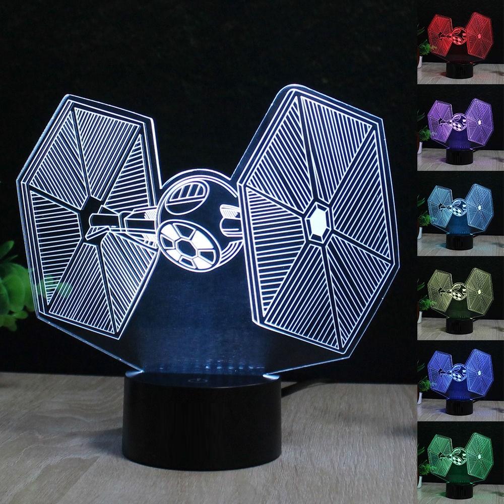 Star Wars Mini 3d Night Lamp For Kids Room And Collectors